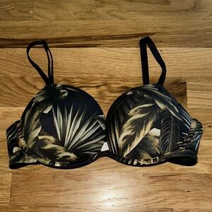 Victoria Secret PINK Tropical Padded Push-up Bra sz 34C